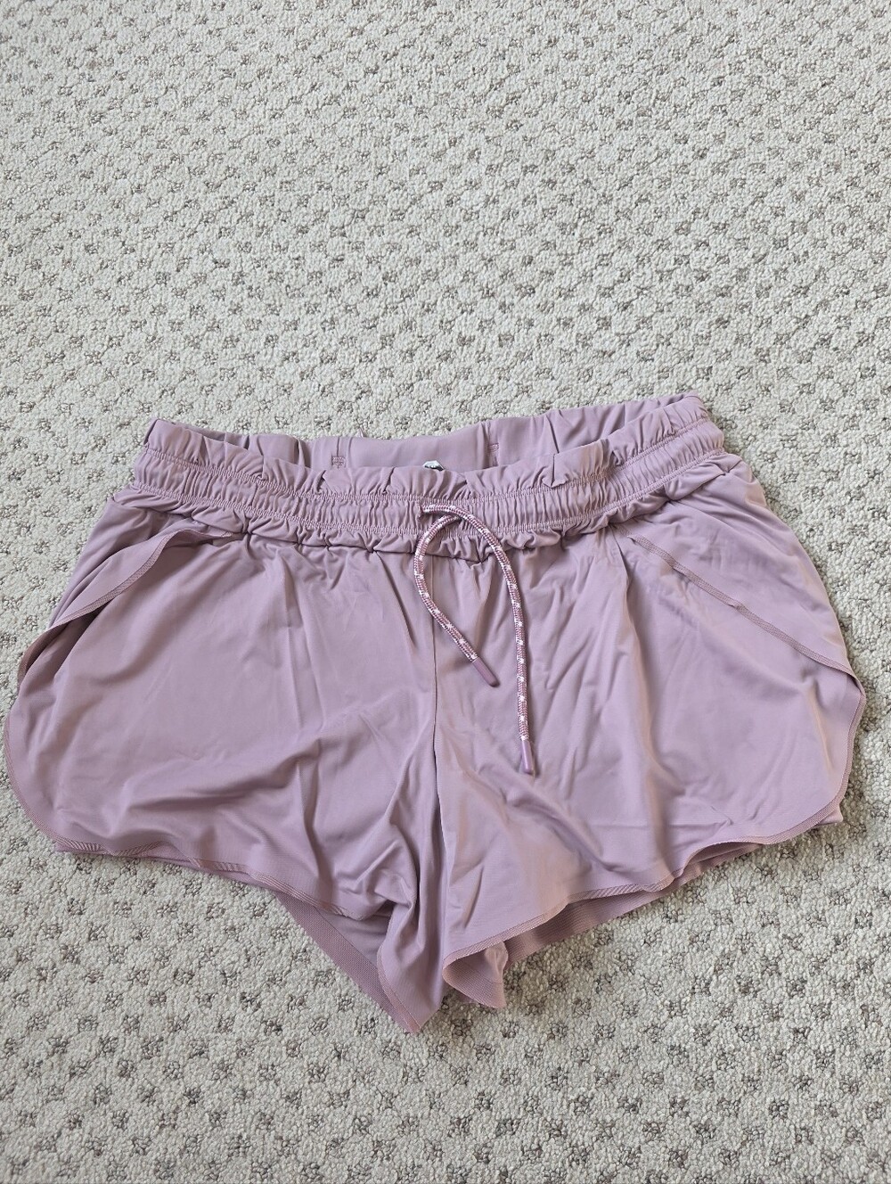 Lorna Jane Drawstring Athletic Shorts - Dusty Pink